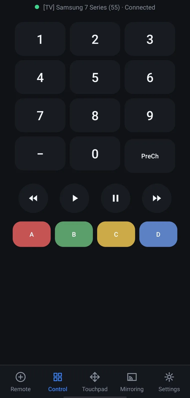 Samsung TV Remote — Control