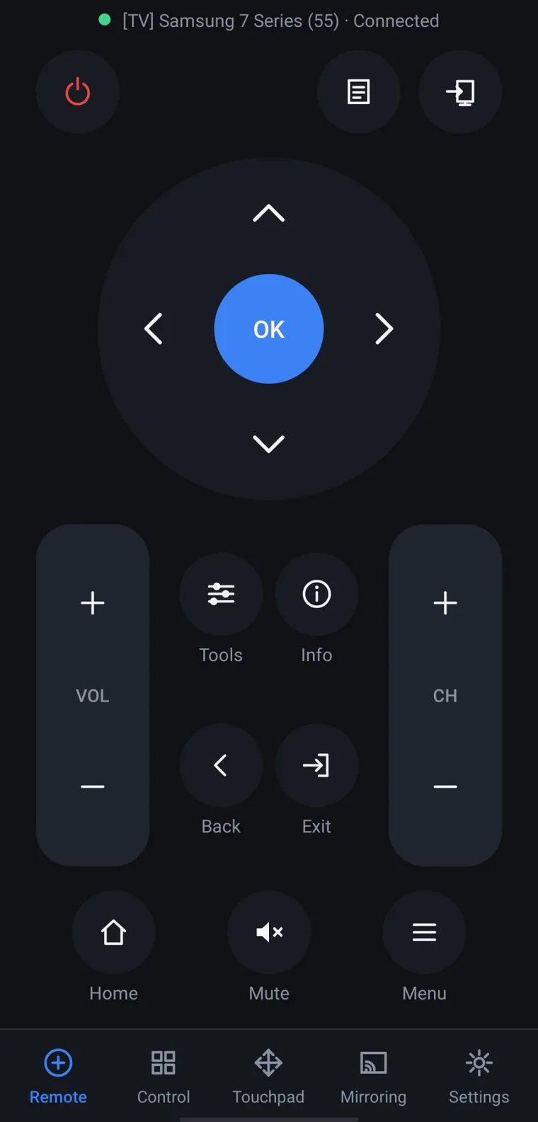 Samsung TV Remote — Remote
